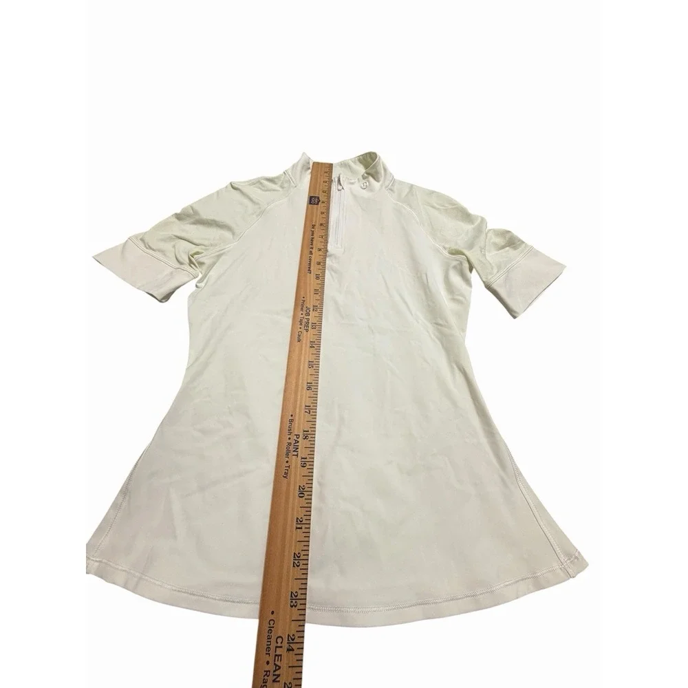 Lululemon Top Women's XS Nulux Quarter Zip Short Sleeve Golf Shirt #HH1-1